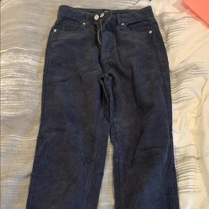 urban outfitters dark blue corduroy